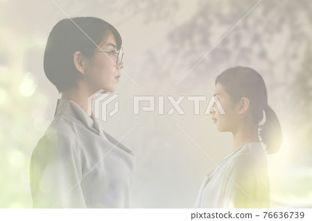 Scenery with a business person 76636739