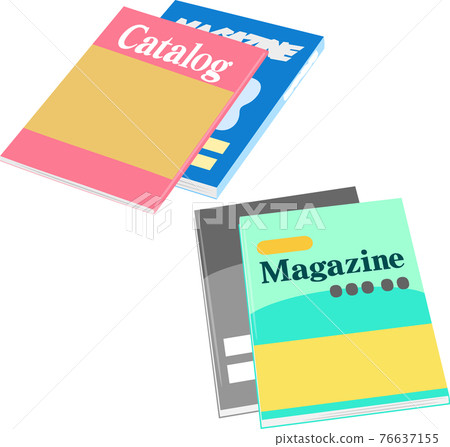 重疊的雜誌和目錄 76637155