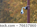External surveillance camera on the pole. 76637860