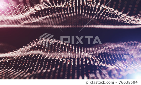 Abstract particles with depth of field Abstract particles with depth of field 76638594