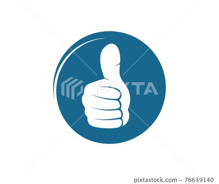thumb hand up icon vector illustration design-插圖素材 [76639140] - PIXTA圖庫