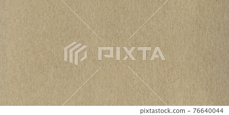 Clean brown cardboard paper background texture. Horizontal banner Clean brown cardboard paper background texture. Horizontal banner 76640044