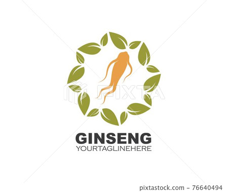 ginseng illustration icon vector design 76640494