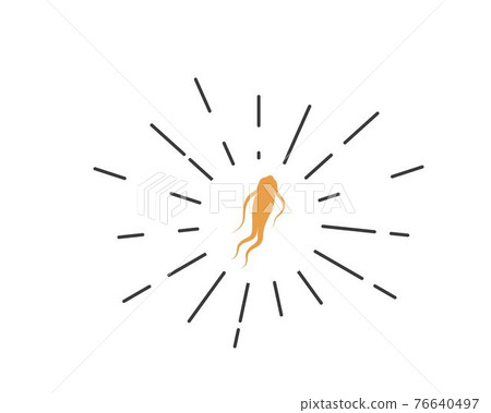 ginseng illustration icon vector design 76640497