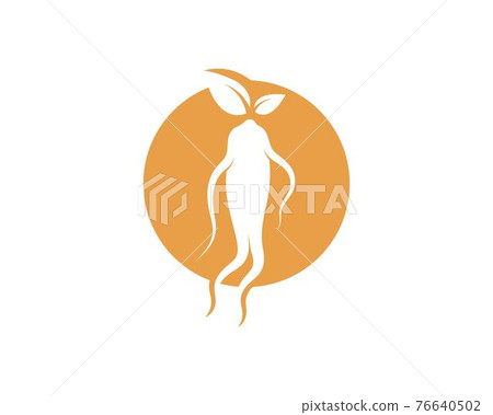 ginseng illustration icon vector design 76640502