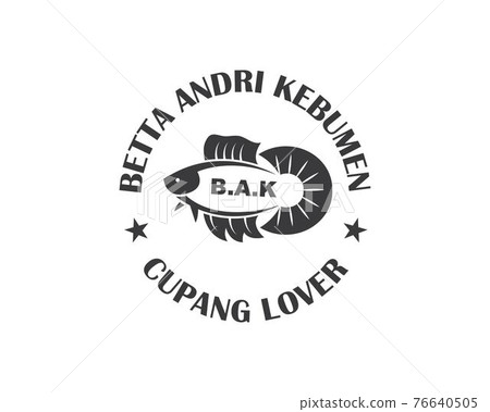 betta fish icon vector illustration design 76640505