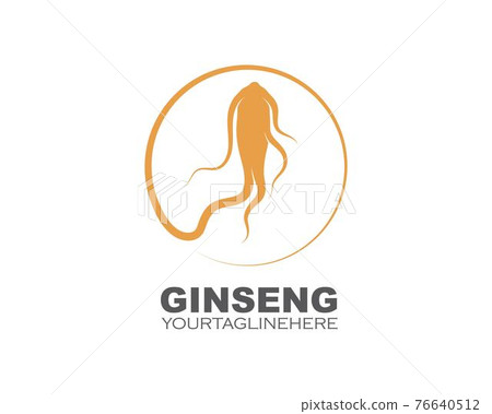 ginseng illustration icon vector design 76640512