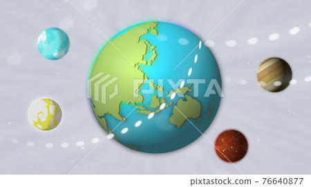 Earth world space background CG 76640877