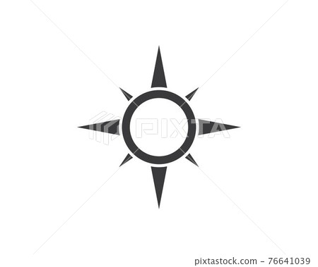 compass arrow  logo vector tempate ilustration 76641039