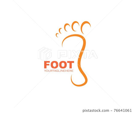 foot ilustration Logo vector for business massage,therapist design 76641061