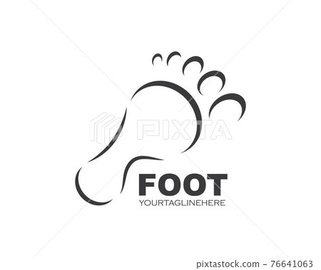 foot ilustration Logo vector for business massage,therapist design 76641063