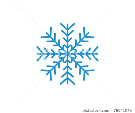 snowflake logo icon vector illustration design 76641076