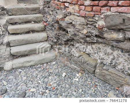 boccadasse genoa old village stairway to sea beach 76641278