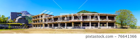 Former Onokiba Elementary School Damaged School Building Historical Record Panorama [Minamishimabara City, Nagasaki Prefecture] 76641366