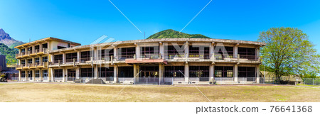 Former Onokiba Elementary School Damaged School Building Historical Record Panorama [Minamishimabara City, Nagasaki Prefecture] 76641368