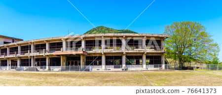 Former Onokiba Elementary School Damaged School Building Historical Record Panorama [Minamishimabara City, Nagasaki Prefecture] 76641373