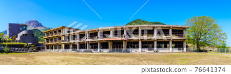 Former Onokiba Elementary School Damaged School Building Historical Record Panorama [Minamishimabara City, Nagasaki Prefecture] 76641374