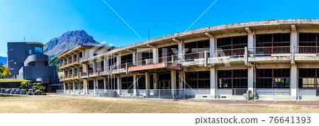 Former Onokiba Elementary School Damaged School Building Historical Record Panorama [Minamishimabara City, Nagasaki Prefecture] 76641393
