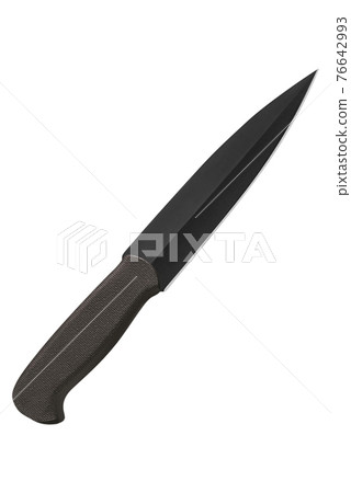 knife isolated on white 76642993