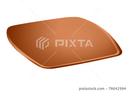 Empty plastic tray isolated on white 76642994