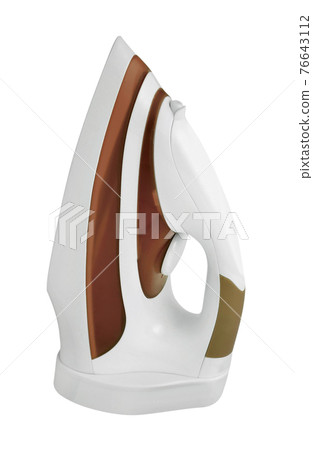 white steam iron isolated white steam iron isolated 76643112