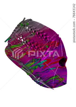 baseball glove isolated on white 76643142