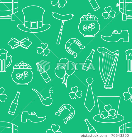 Vector Pattern St. Patrick's Day Ireland Irish 76643290