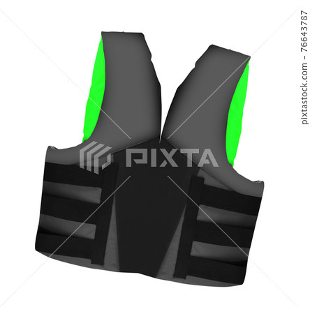 green life jacket on white green life jacket on white 76643787