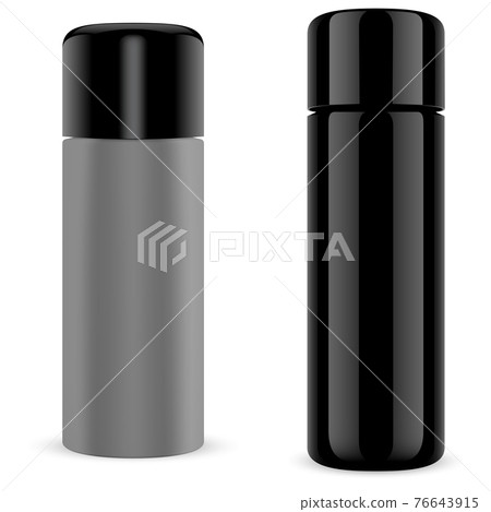 Spray can. Hair spray bottle mockup, aerosol tube 76643915