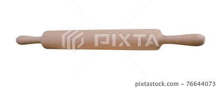 rolling pin isolated on white rolling pin isolated on white 76644073