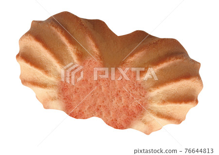 Sand cookie Isolated on white background 76644813
