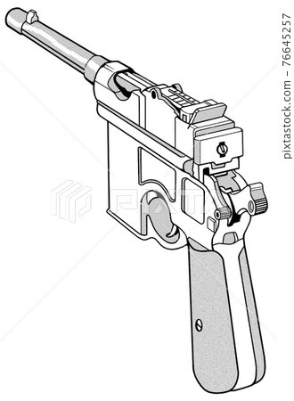 Large GUN, licking behind, Germany 76645257