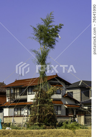 Akikokubunji Historical Park Dondoyaki Bamboo Yagura Higashihiroshima City, Hiroshima Prefecture 76645990