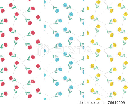 Colorful flower pattern vector background Colorful flower pattern vector background 76650609