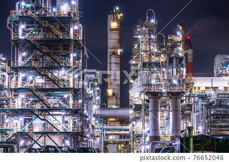 《Ibaraki Prefecture》 Kashima Seaside Industrial Zone / Factory Night View 《Ibaraki Prefecture》 Kashima Seaside Industrial Zone / Factory Night View 76652048