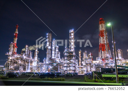 《茨城縣》鹿島海濱工業區/工廠夜景 《茨城縣》鹿島海濱工業區/工廠夜景 76652052