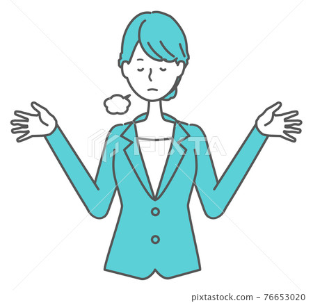 A woman in a suit 76653020