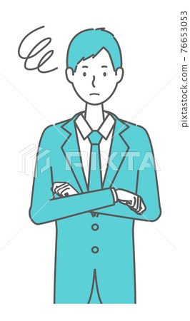 一個穿著西裝的男人有麻煩 76653053