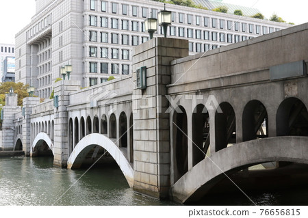 "Suisho Bridge" over the Dojima River (formerly Yodo River) in Osaka City 76656815