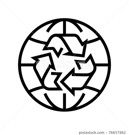 Environment Icon Line environment ecosystem line icon vector... - Stock Illustration ...