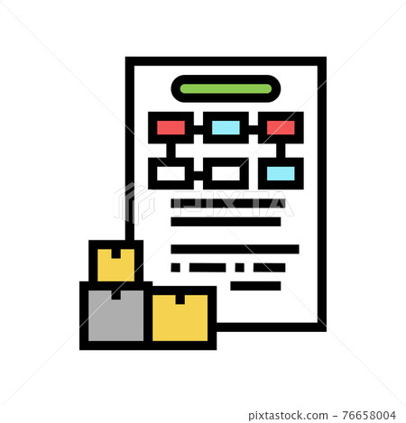 order management color icon vector illustration order management color icon vector illustration 76658004
