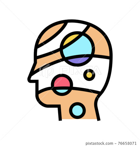 universe philosophy color icon vector illustration 76658071