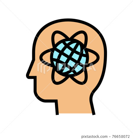 metaphysics philosophy color icon vector illustration 76658072