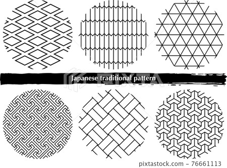 Japanese traditional Japanese pattern material Japanese traditional Japanese pattern material 76661113