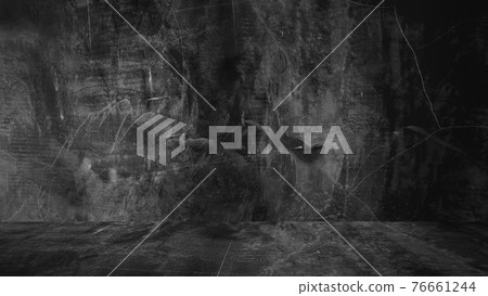 Old black background. Grunge texture. Dark wallpaper. Blackboard Chalkboard Concrete 76661244