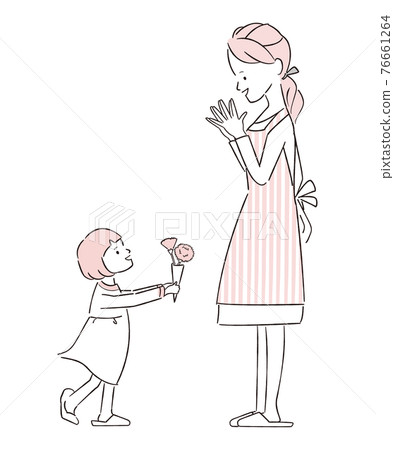 手繪 1color 我愛媽媽,送媽媽康乃馨,母親節 手繪 1color 我愛媽媽,送媽媽康乃馨,母親節 76661264