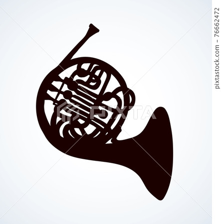 Trumpet. Vector drawing Trumpet. Vector drawing 76662472