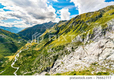 Swiss Alps at Furka Pass Swiss Alps at Furka Pass 76662777