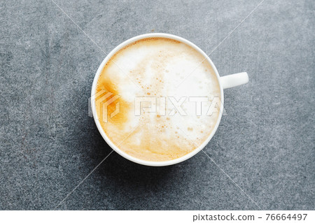 Appetizing fresh cappuccino in cup Appetizing fresh cappuccino in cup 76664497