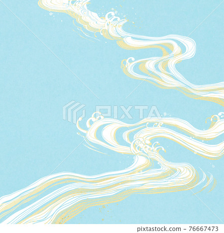 日式流水背景-有多種變化 76667473